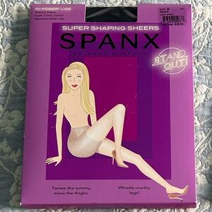 Spanx In Power Line Super Shaping Sheer pantyhose size B black